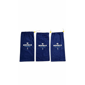 Bombas Dust Bags Lot of 3 Navy Blue Drawstring Shoe Storage Pouches